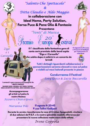 20° premio europa festival